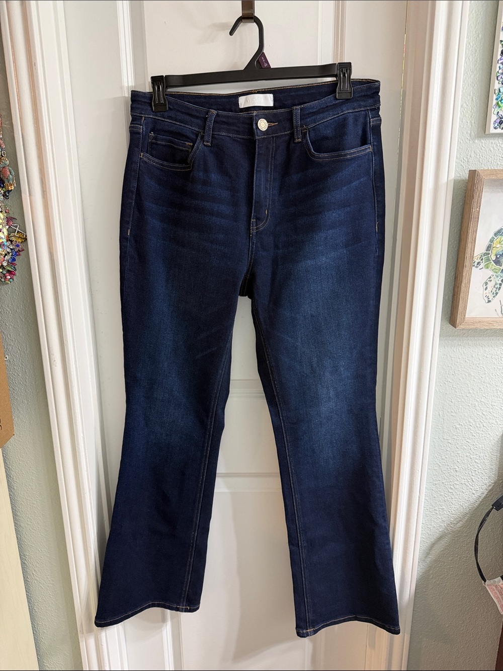 NWOT Vervet brand Dark wash Blue Jean denim Women's Bootcut Jeans size 16